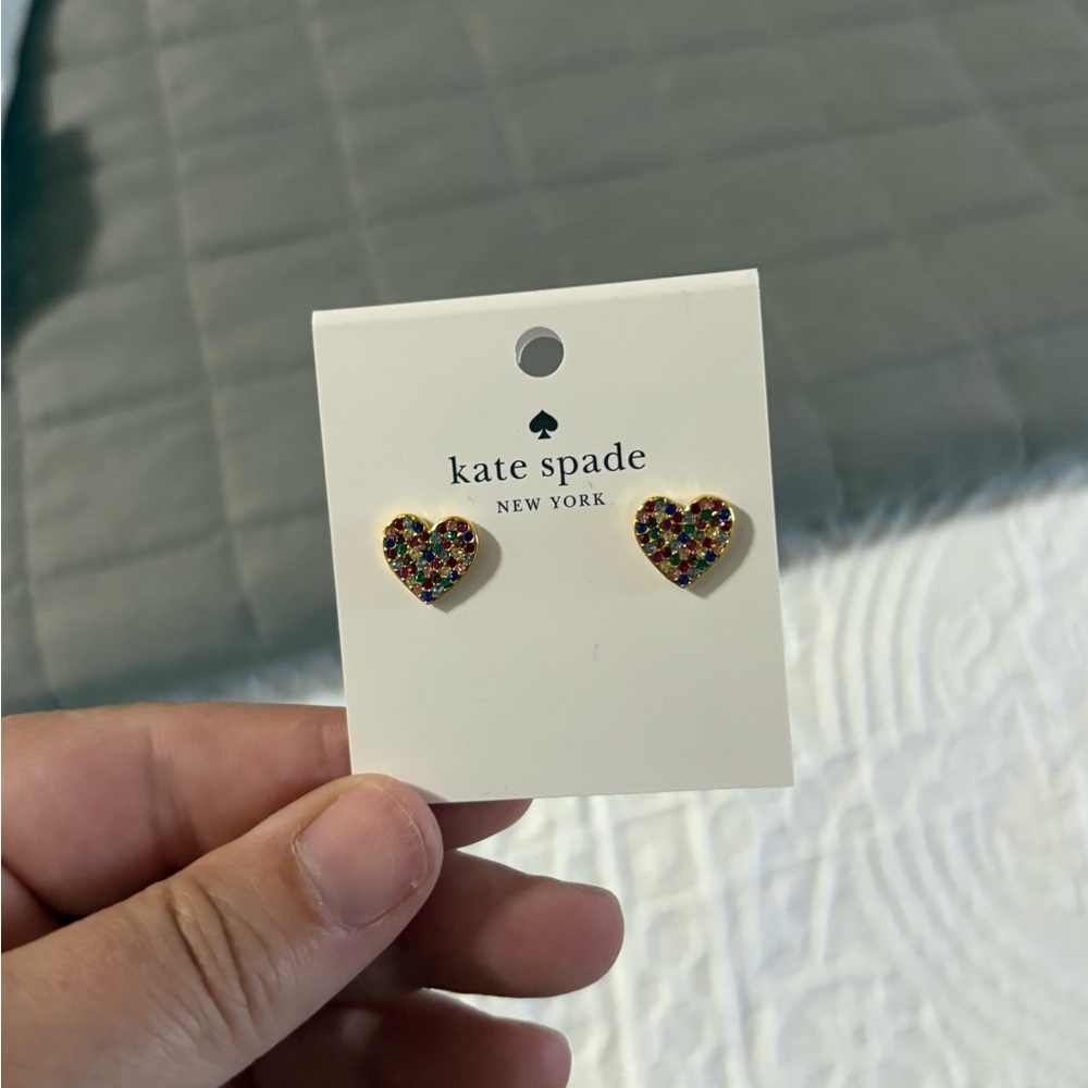 Kate Spade Multicolor Heart Earrings